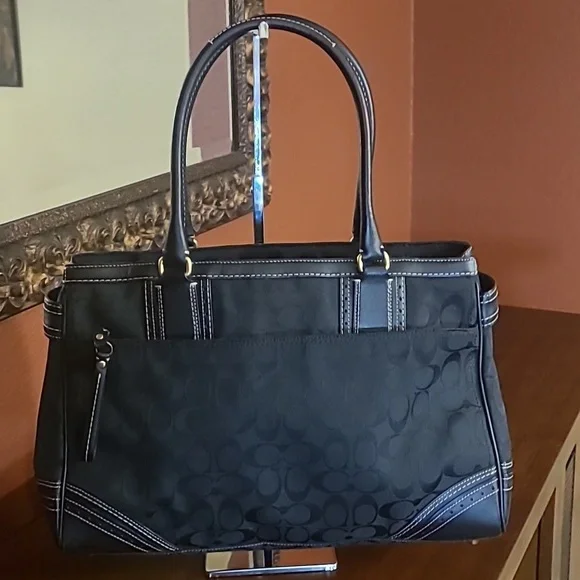 SOLD**Coach Hampton Vintage Carryall Shoulde Satchel EUC - Picture 3 of 15